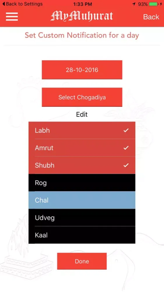 Zrzuty ekranu my Muhurat
