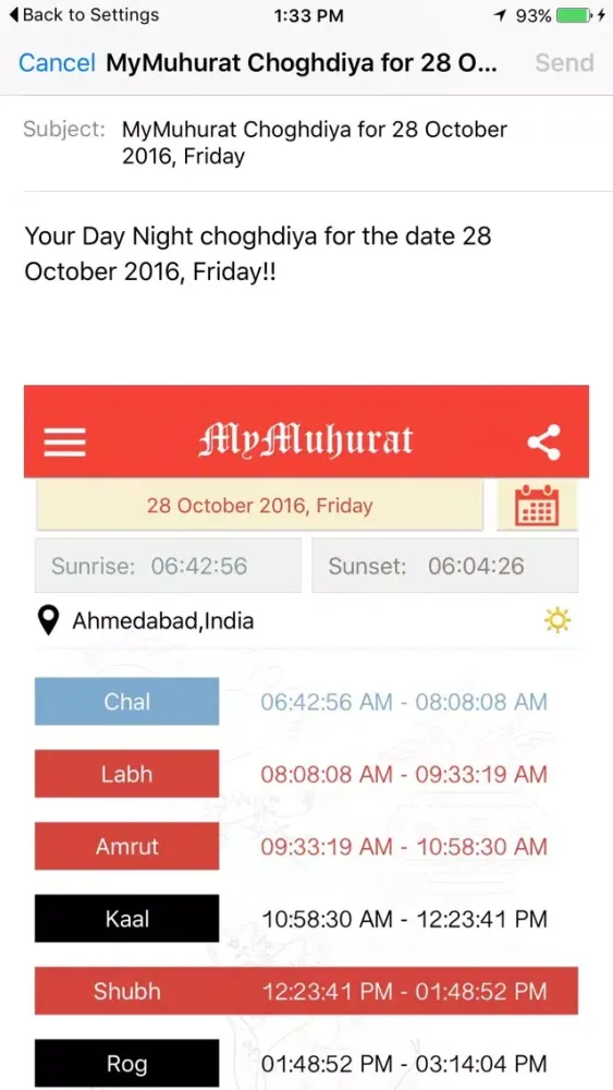 Zrzuty ekranu my Muhurat