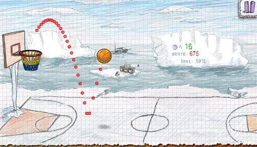Tangkapan skrin Doodle Basketball 2