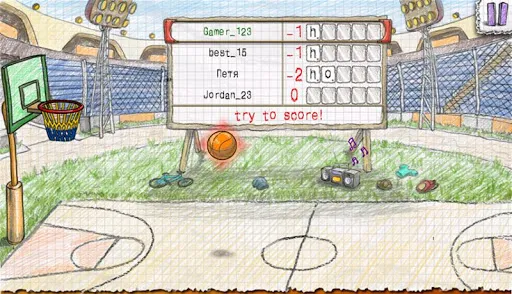 Tangkapan skrin Doodle Basketball 2