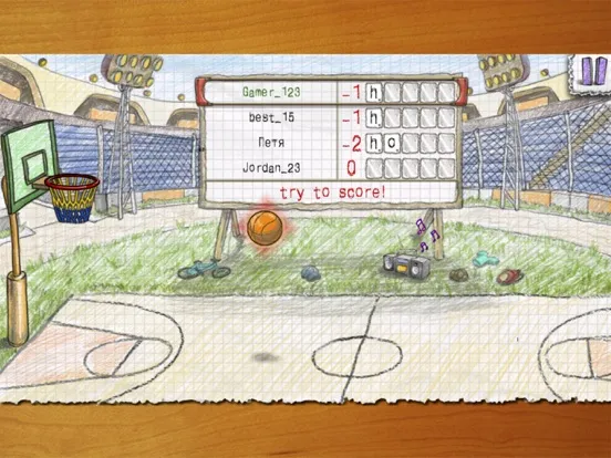 Скриншоты Doodle Basketball 2 iPad 