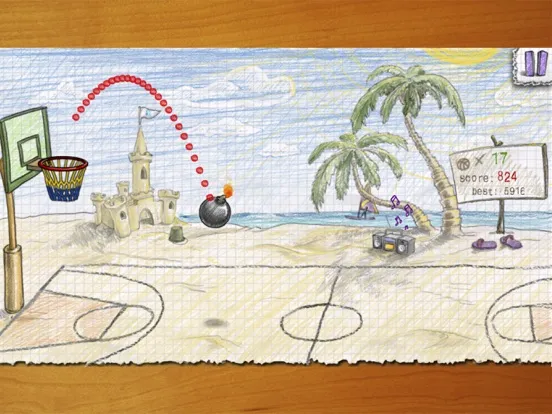Скриншоты Doodle Basketball 2 iPad 