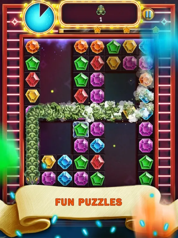 Capturas de tela do Doodle Jewels Match 3 iPad 