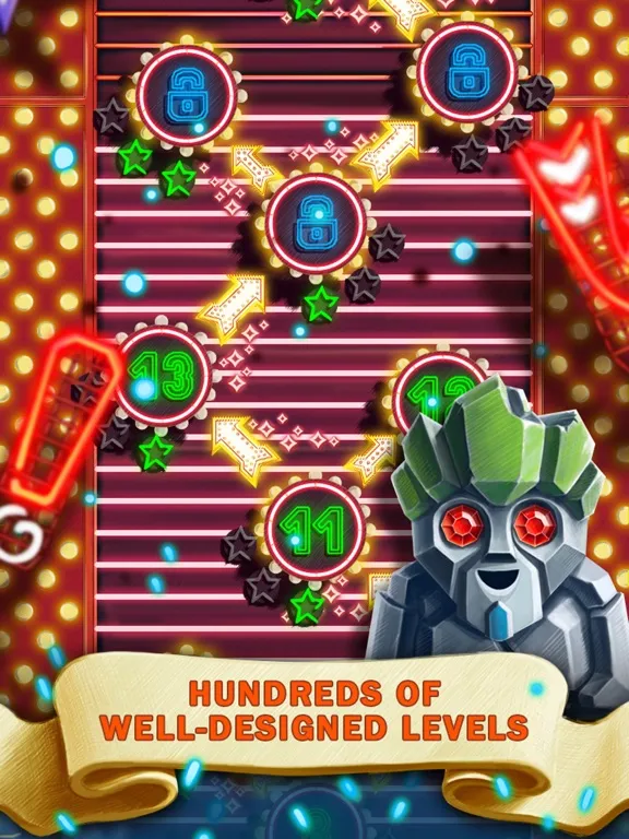 Capturas de tela do Doodle Jewels Match 3 iPad 