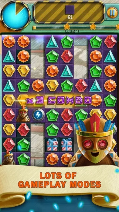 Capturas de tela do Doodle Jewels Match 3