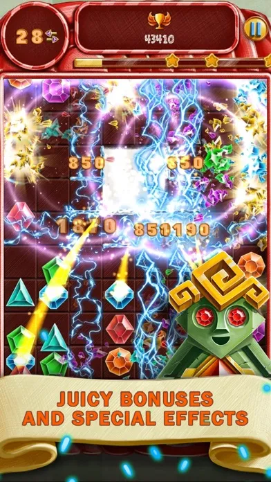 Capturas de tela do Doodle Jewels Match 3