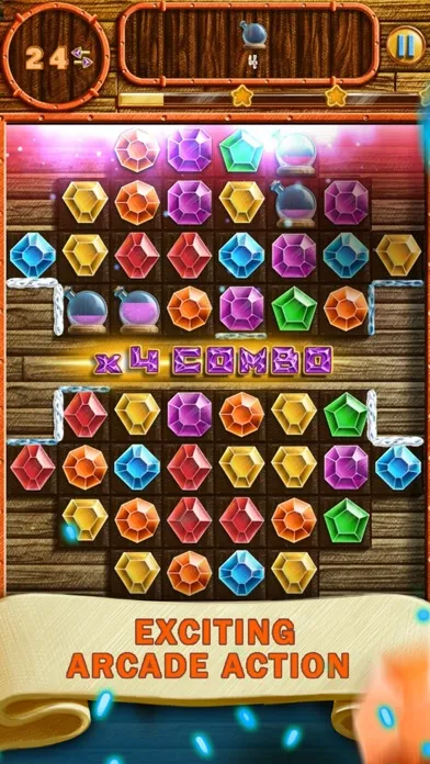Capturas de tela do Doodle Jewels Match 3