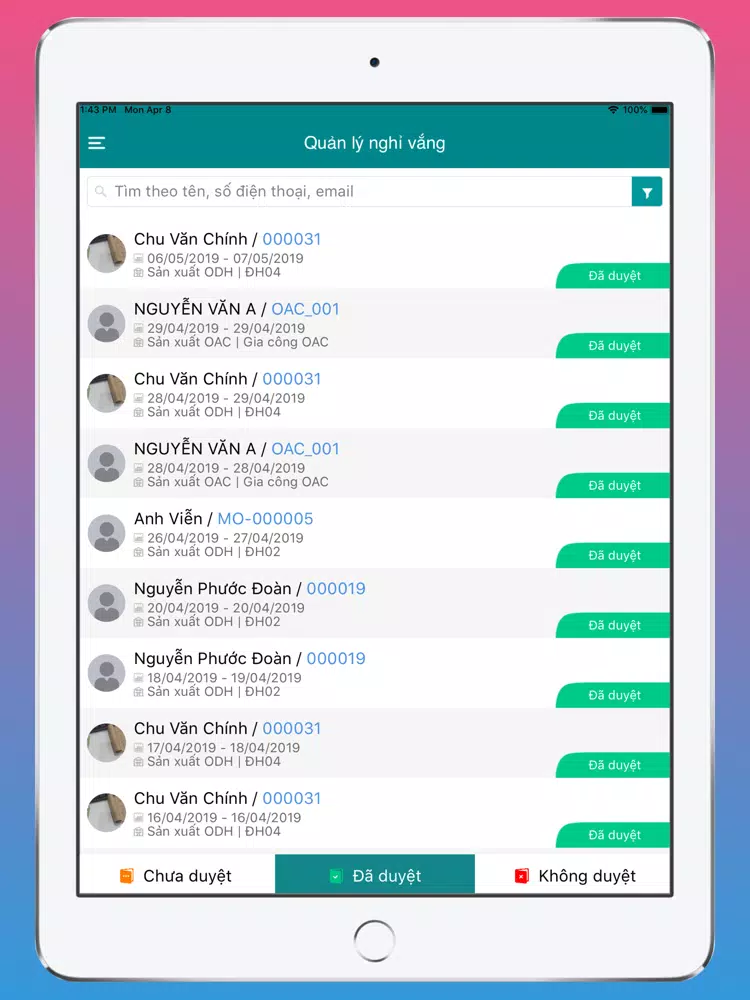 ERP Asia Packing iPad  Screenshots