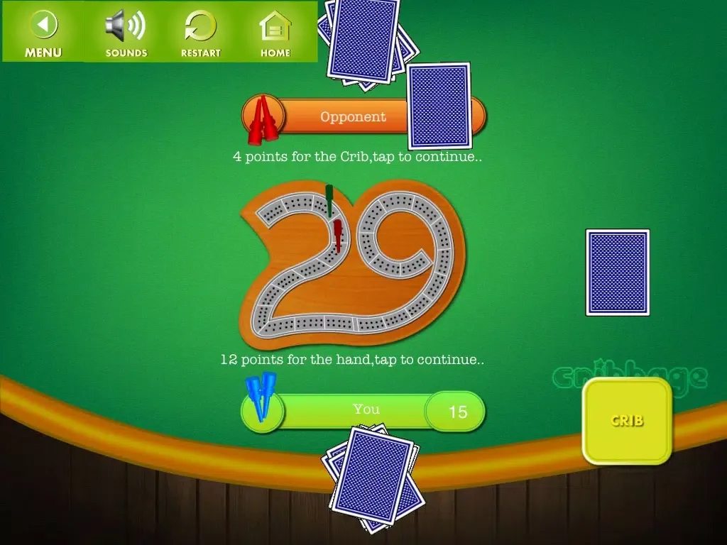 Скриншоты Royal Cribbage iPad 
