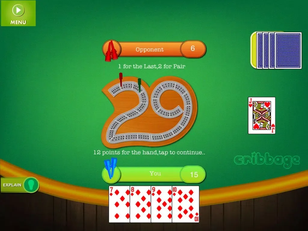 Скриншоты Royal Cribbage iPad 