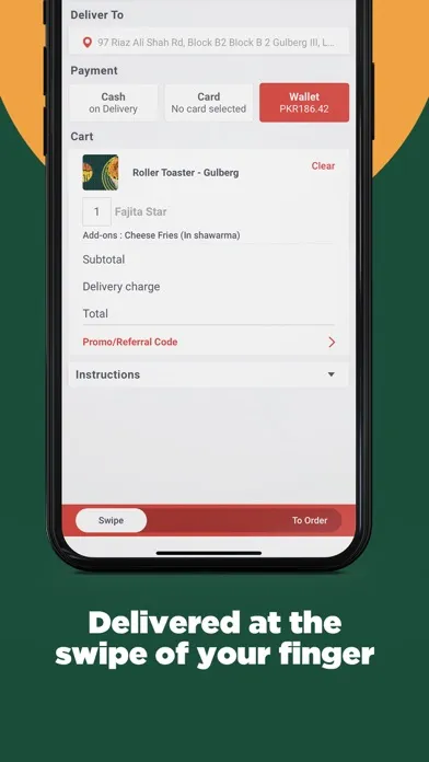 Capturas de pantalla de Byte Food Delivery