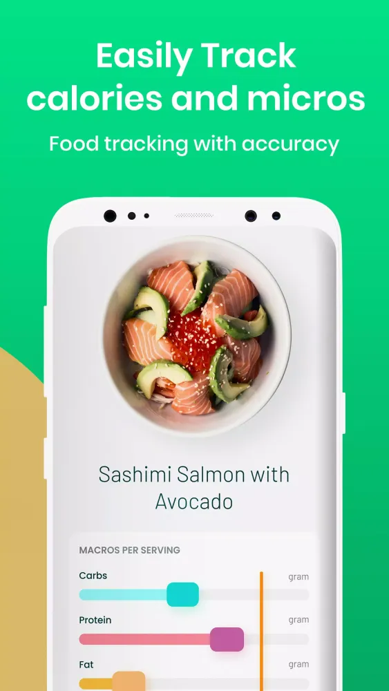 Calorie Fat and Carb Counter Screenshots