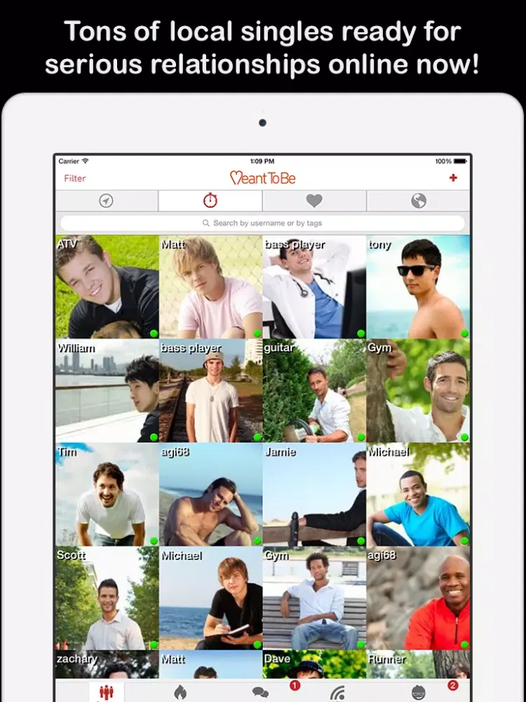 Meant To Be Dating and Chat iPad  Screenshots