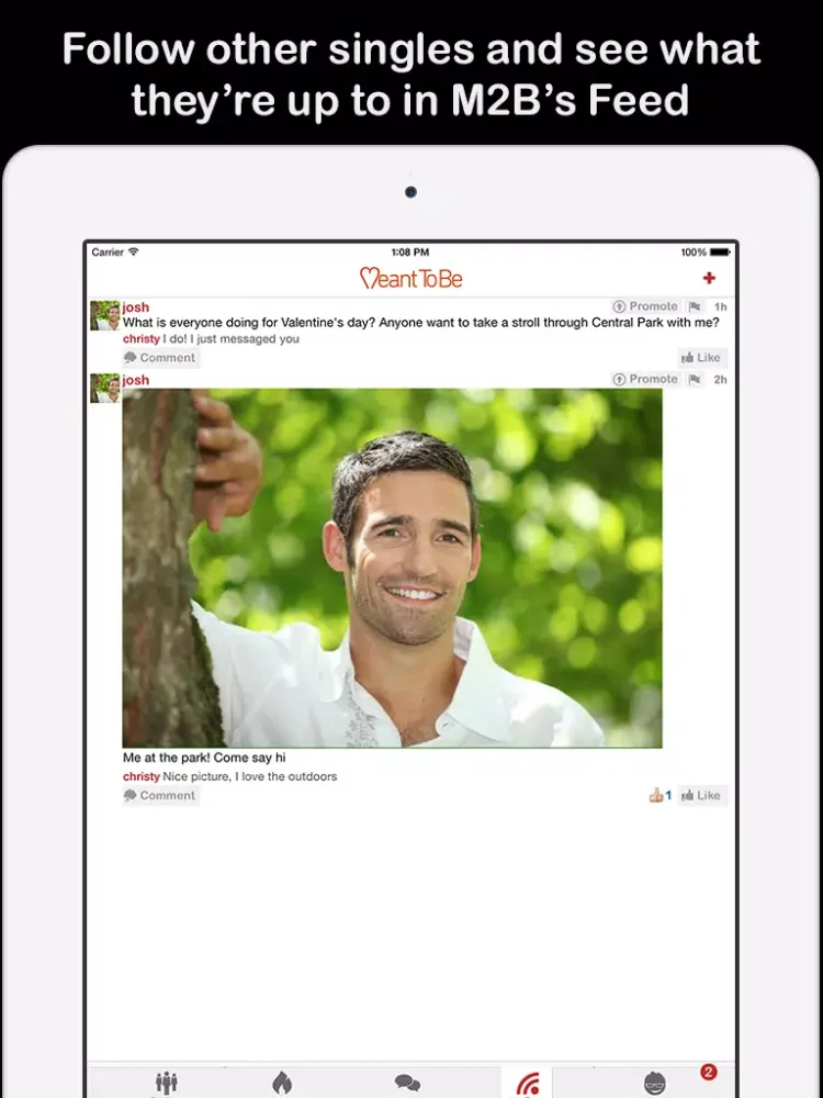 Meant To Be Dating and Chat iPad  Screenshots