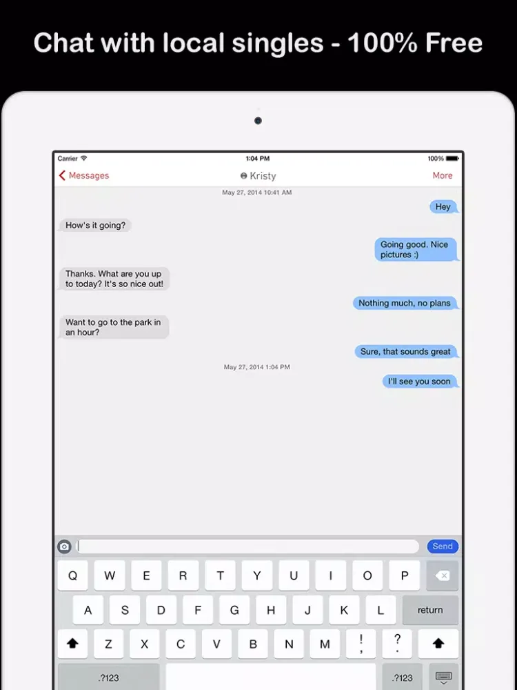 Meant To Be Dating and Chat iPad  Screenshots