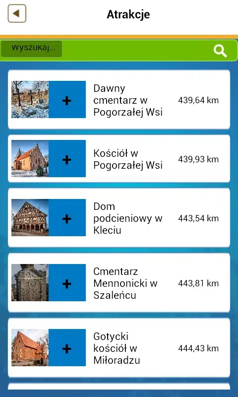 Zrzuty ekranu Szlaki Żuław