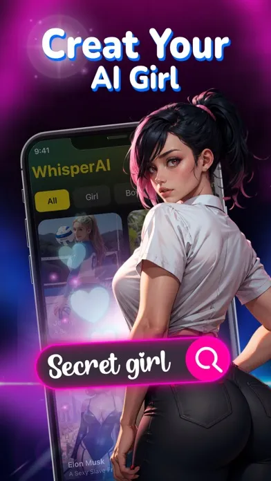 Ảnh chụp màn hình của WhisperAI - ai friend chat