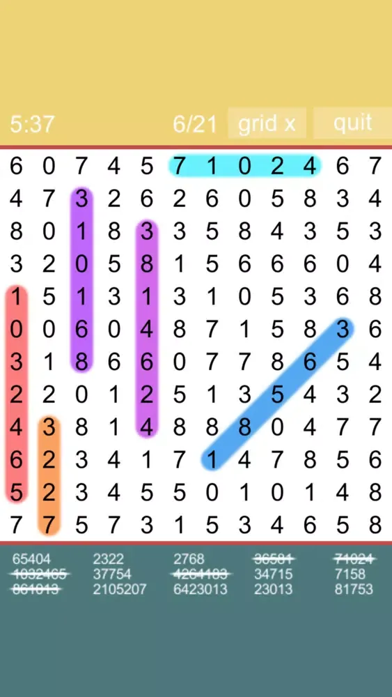 Captures d'écran de Search & Find Numbers Game