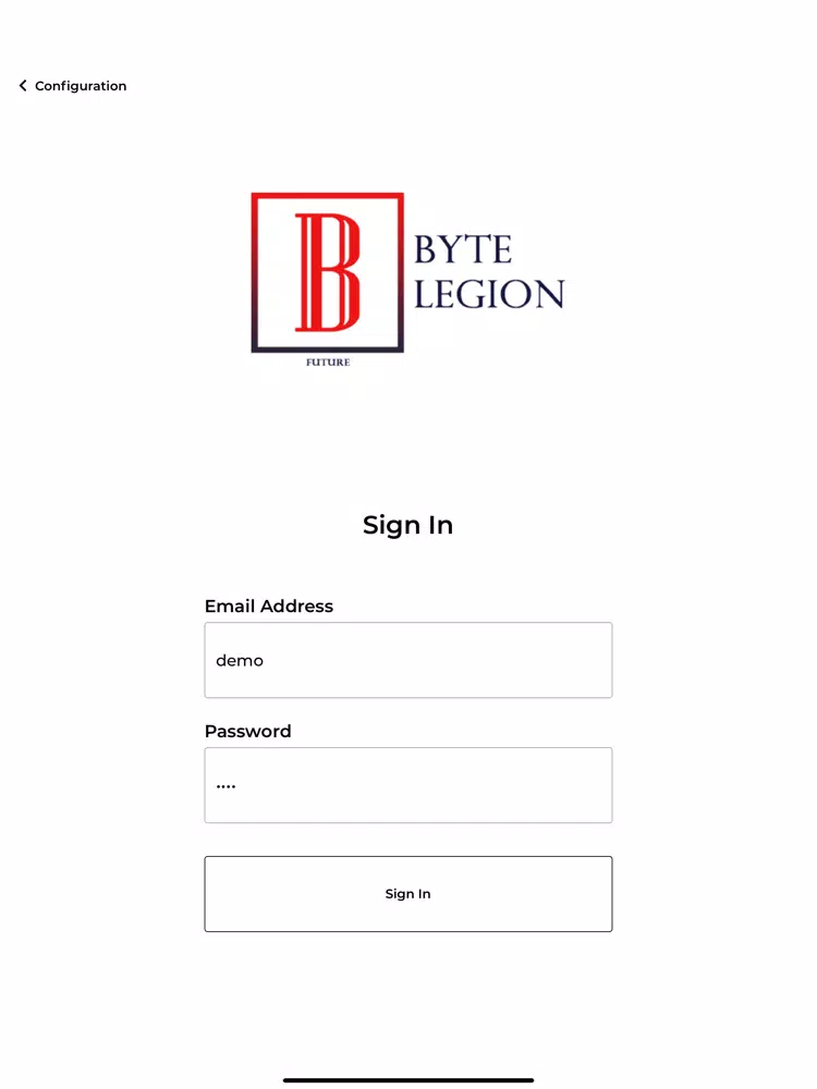 Tangkapan skrin Byte Legion iPad 