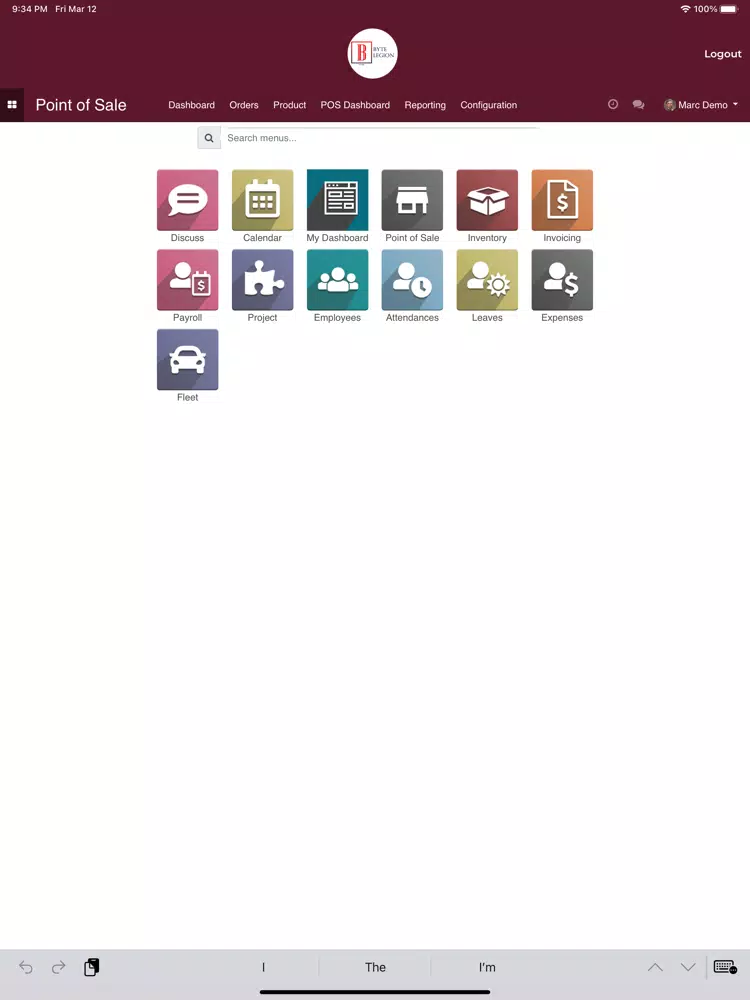 Tangkapan skrin Byte Legion iPad 