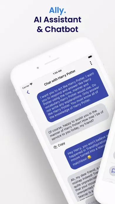 Ally - AI Chatbot & Assistant سکرین شاٹس