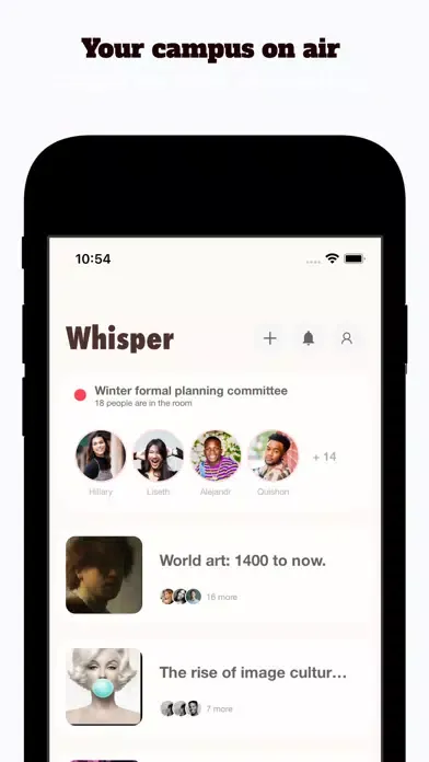 ภาพหน้าจอของ Whisper.