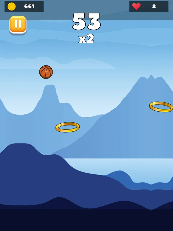 Golden Hoops: Ball Jump Mania iPad  Screenshots