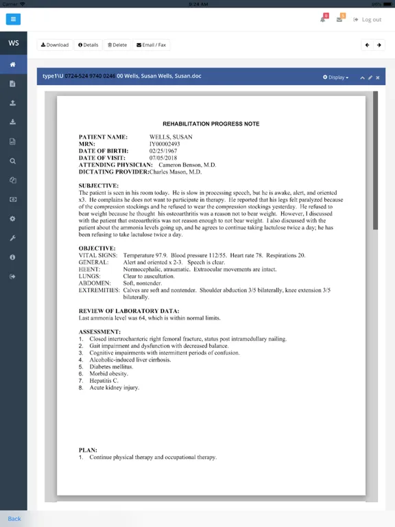 Zrzuty ekranu WebShuttle iPad 