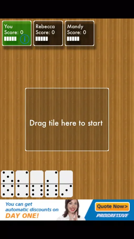 ภาพหน้าจอของ Dominoes!