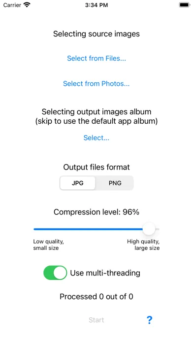 Captures d'écran de JPEG XL images batch converter