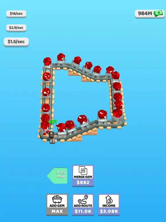 تصاویر Gem Clicker Idle iPad 