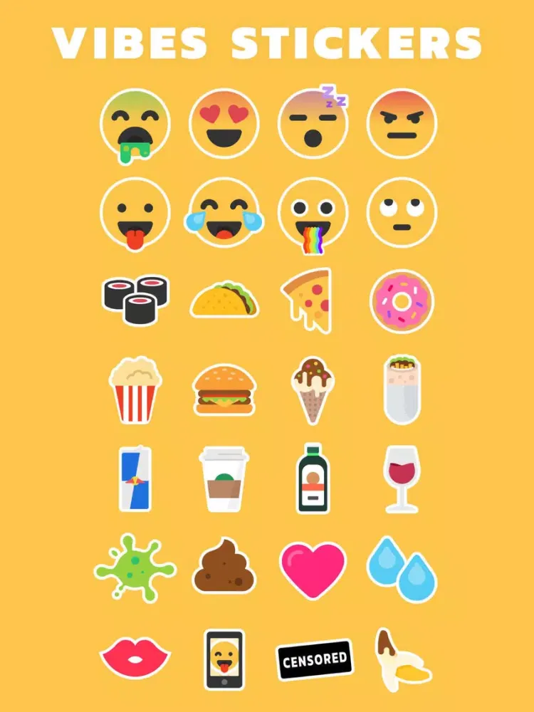 Vibes Stickers iPad 應用截圖