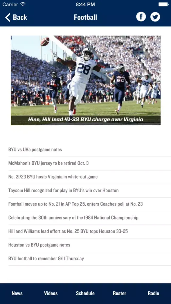 Screenshot di BYU Cougars