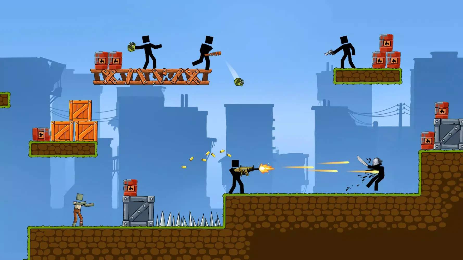 Tangkapan layar The Gunner 2: Guns and Zombies
