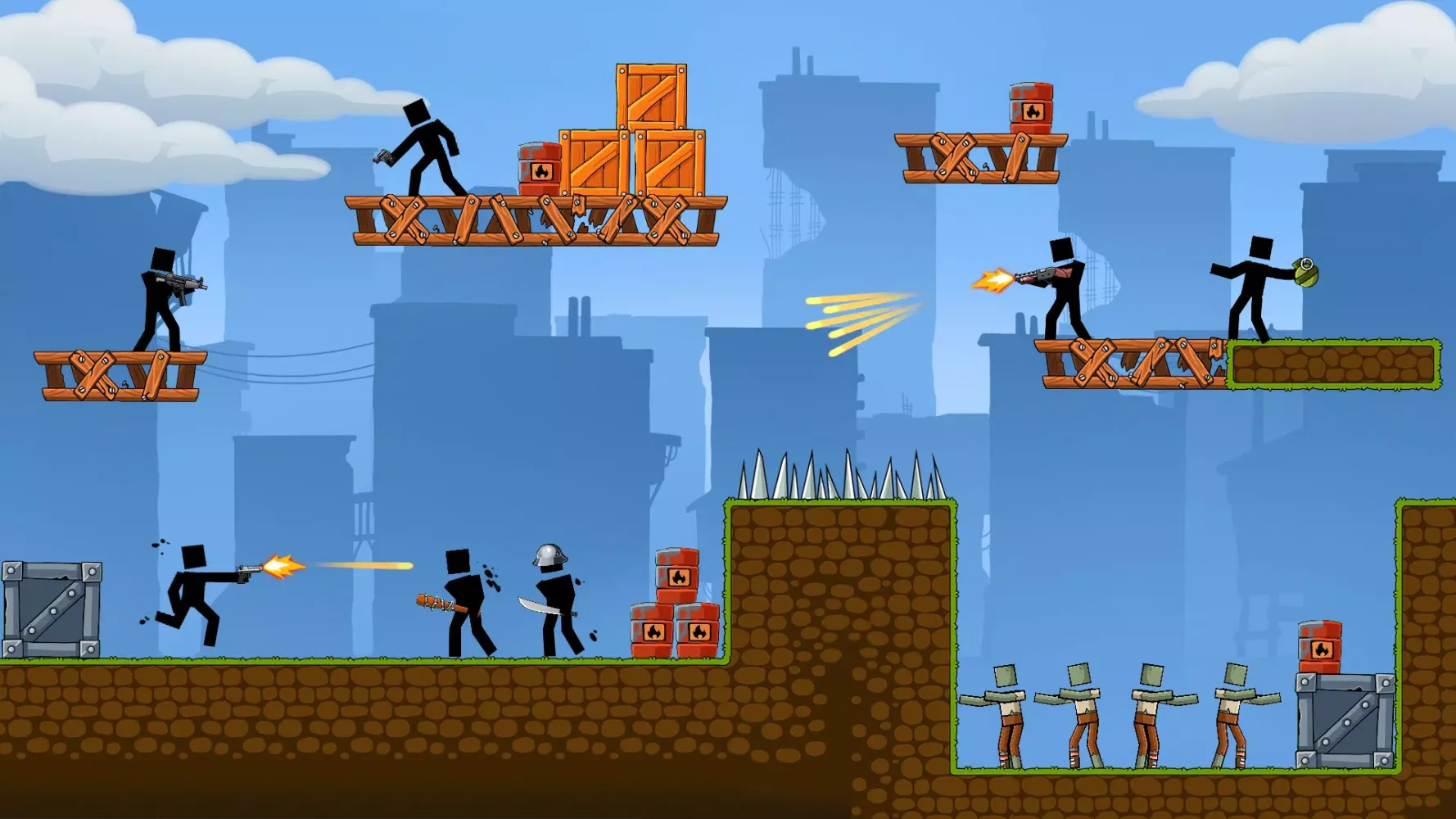 Tangkapan layar The Gunner 2: Guns and Zombies
