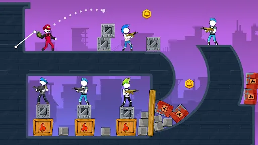 The Gunner: Stickman Gun Hero Ekran Görüntüleri