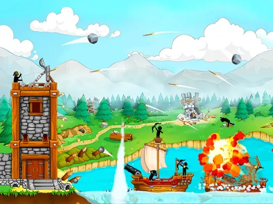 The Catapult: stick man game iPad  স্ক্রিনশট