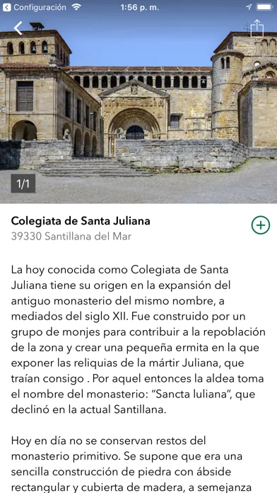 Tangkapan layar Guía Santillana del Mar