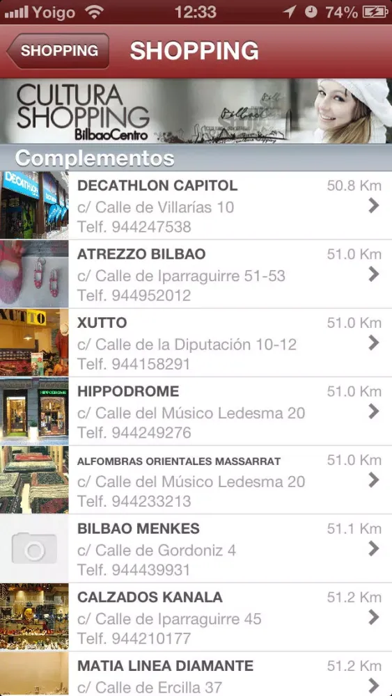 Captures d'écran de Turismo Bilbao
