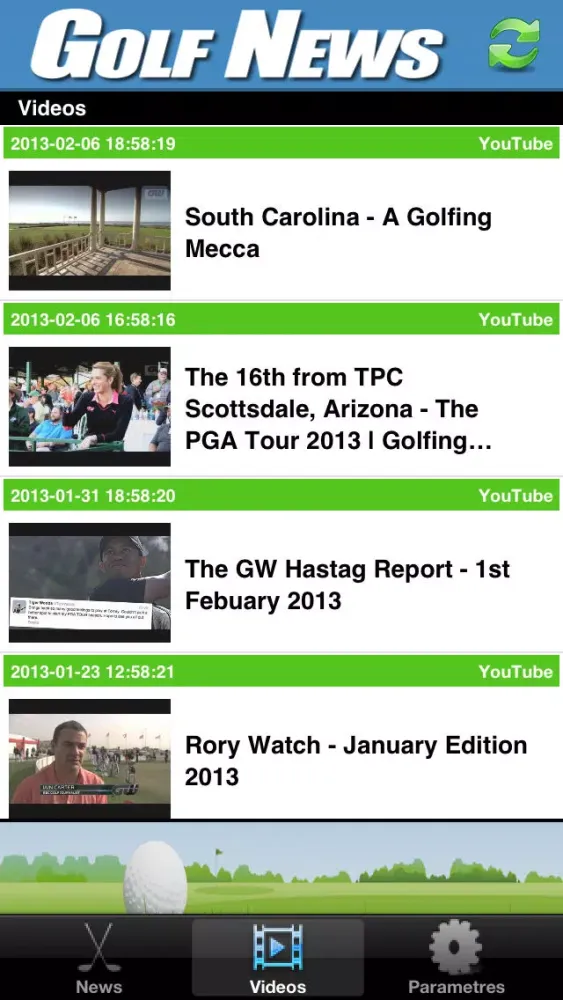 Golf News Ekran Görüntüleri