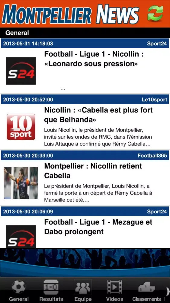 ภาพหน้าจอของ Montpellier News