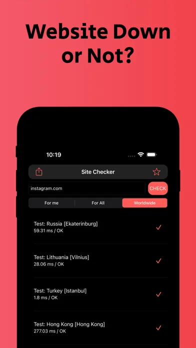 Site Checker: Down Detector スクリーンショット