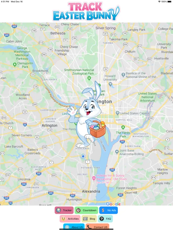 تصاویر Easter Bunny Tracker Official iPad 