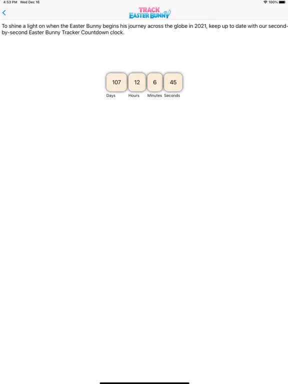 تصاویر Easter Bunny Tracker Official iPad 