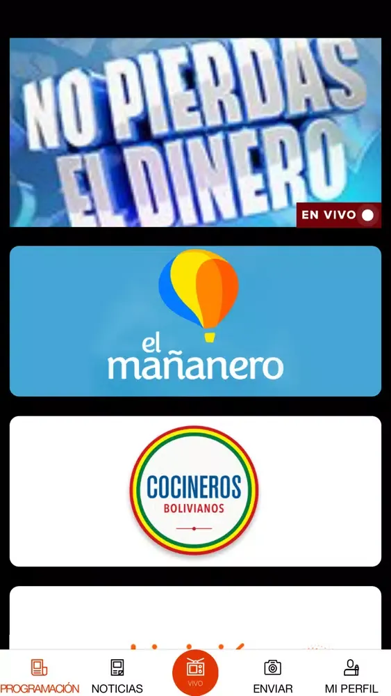 Screenshot di Red UNO de Bolivia