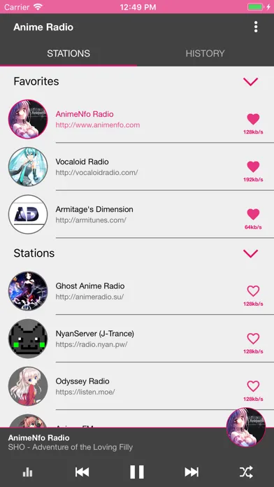 Anime radio स्क्रीनशॉट