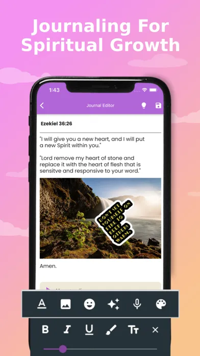 Captures d'écran de Bible Meditation -Pray & Study