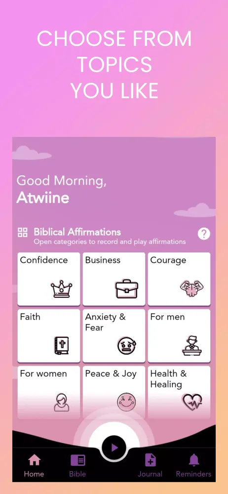 Daily Affirmations Bible Study Screenshots
