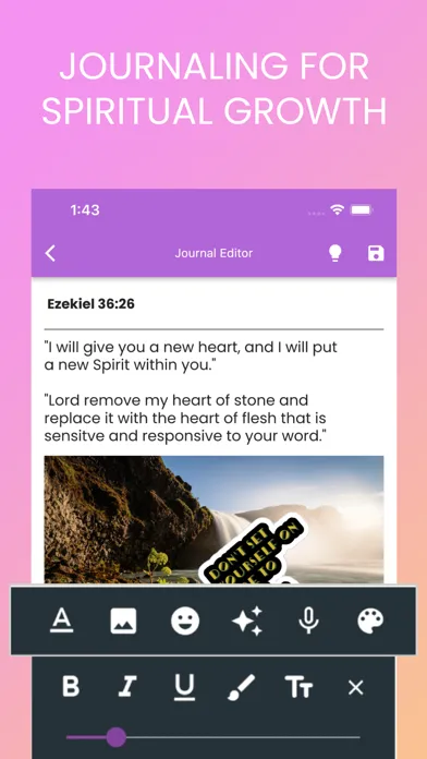 Zrzuty ekranu Christian Journal -Bible& More