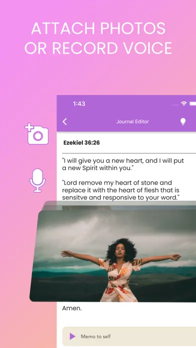 Zrzuty ekranu Christian Journal -Bible& More
